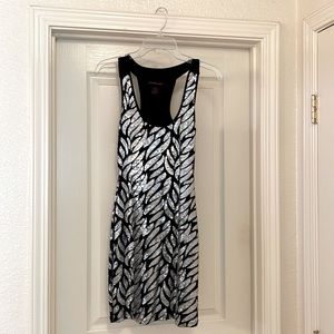 Material Girl Short Silver/Black Sequence Dress